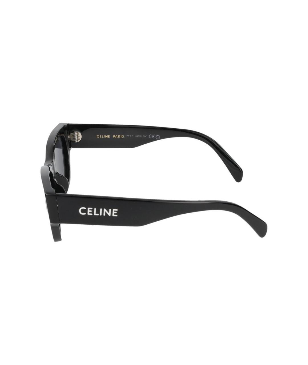 CELINE Черные пластиковые солнцезащитные очки, фото 5