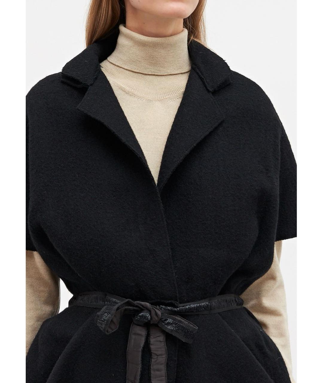 BOTTEGA VENETA Черное шерстяное пальто, фото 8