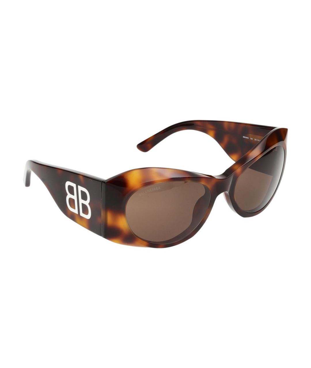 BALENCIAGA Коричневые солнцезащитные очки, фото 4
