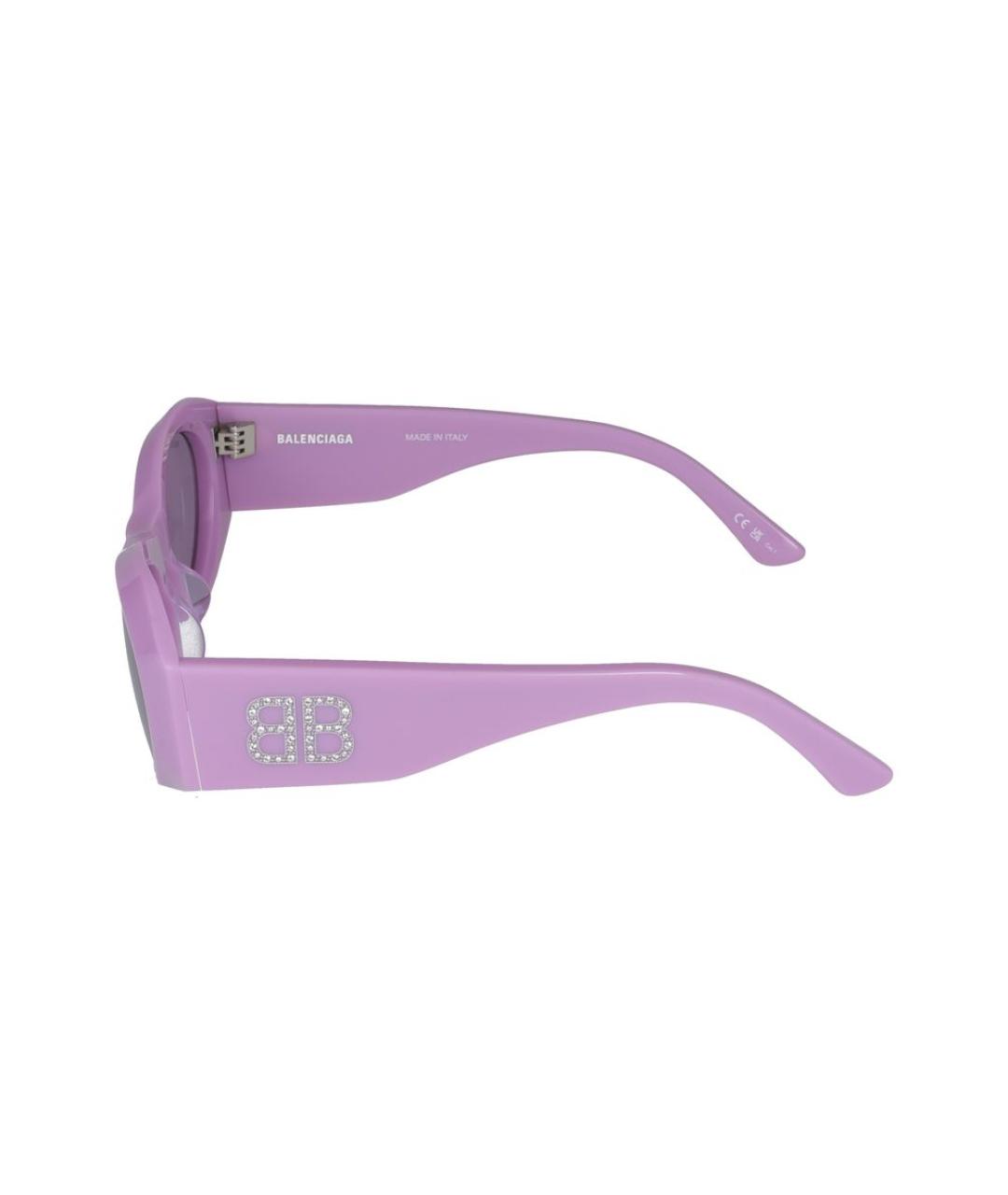 BALENCIAGA Фиолетовые солнцезащитные очки, фото 3