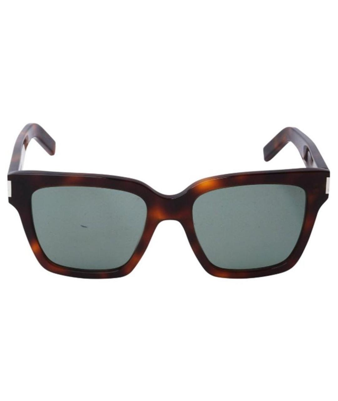 SAINT LAURENT Коричневые солнцезащитные очки, фото 4