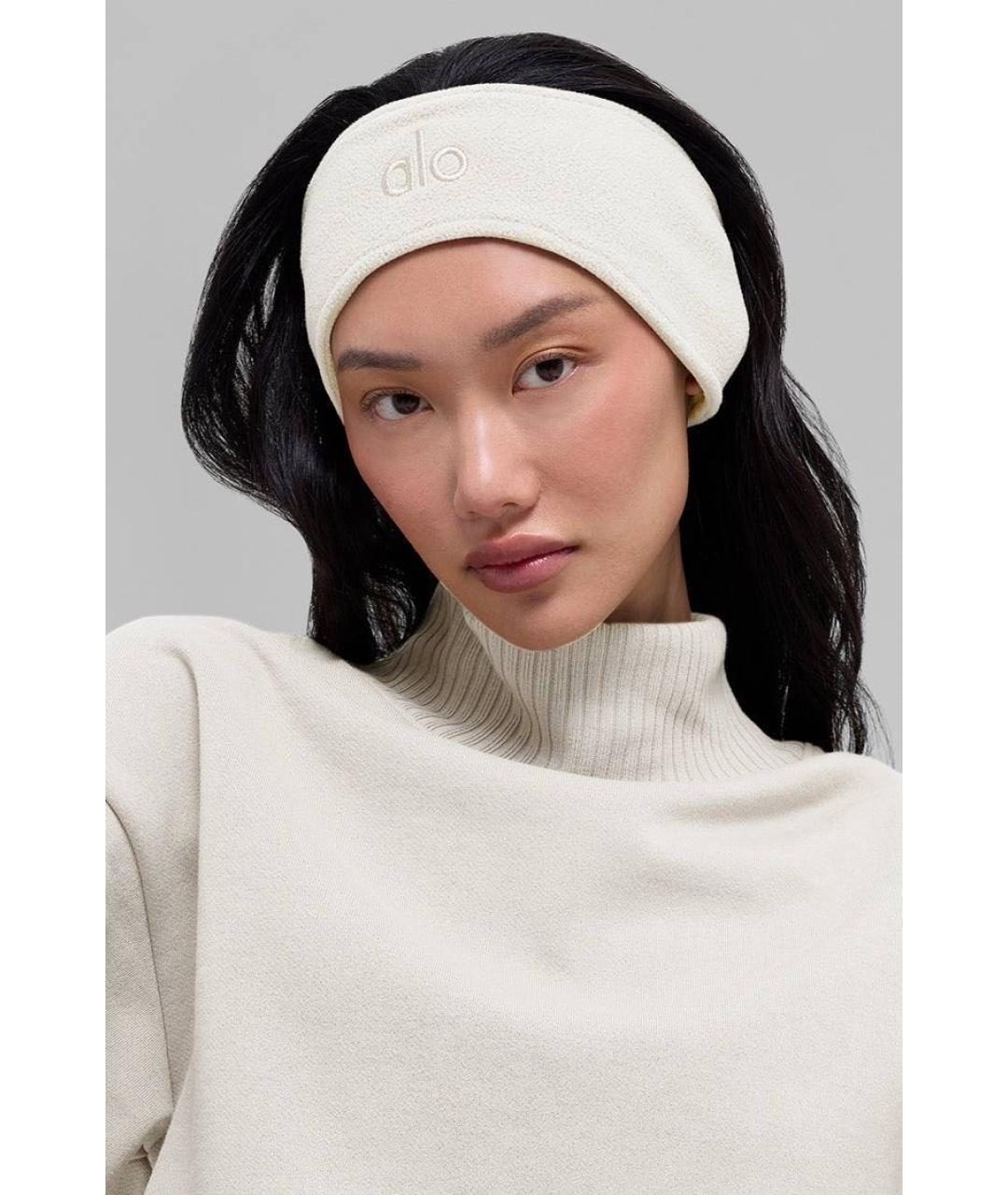 ALO YOGA Белая повязка, фото 2