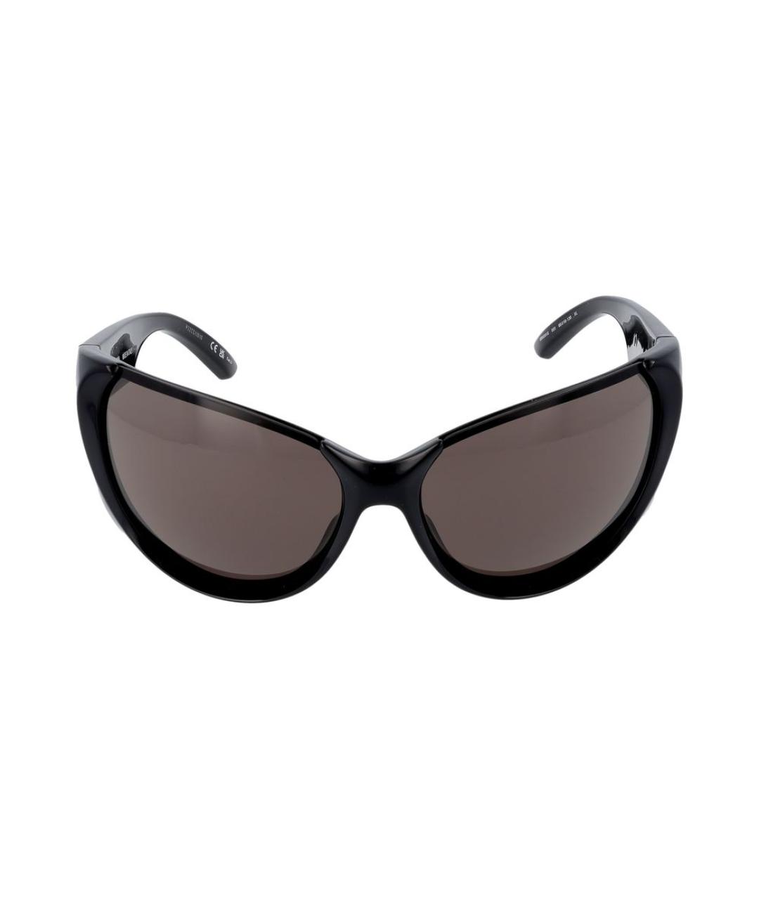 BALENCIAGA Черные пластиковые солнцезащитные очки, фото 2