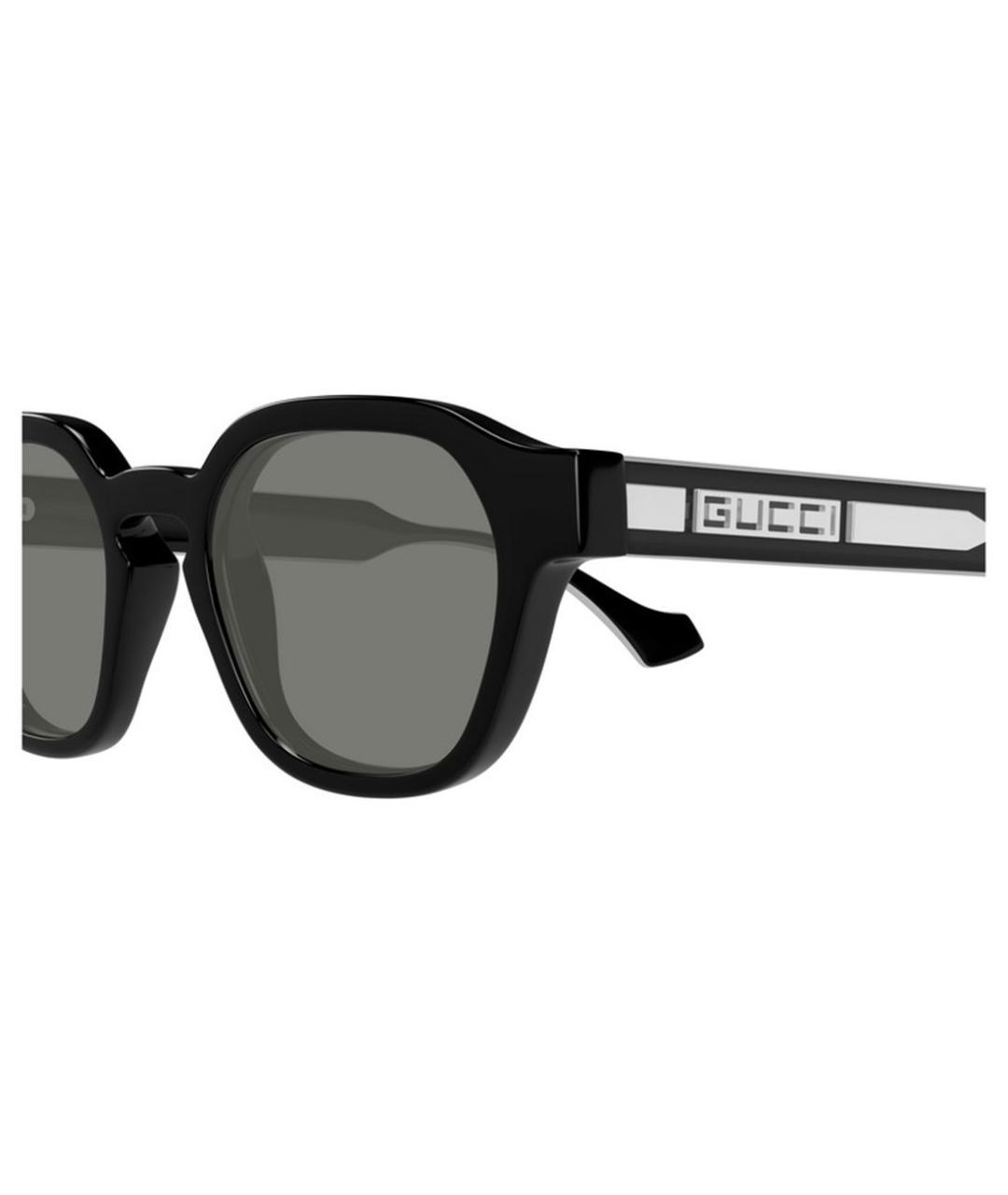 GUCCI Черные пластиковые солнцезащитные очки, фото 3
