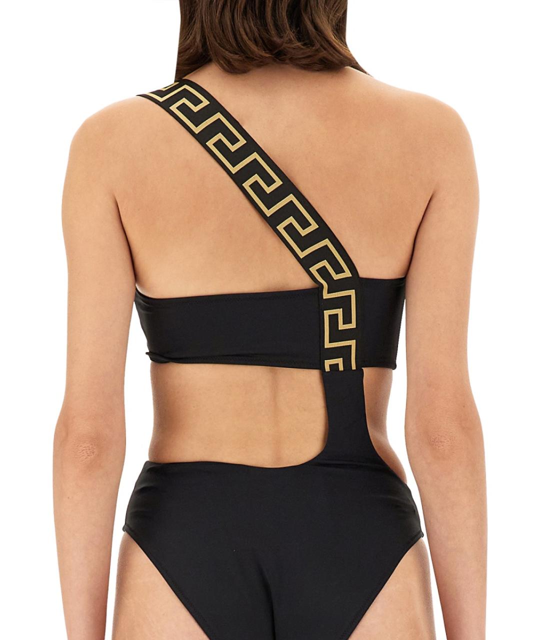 VERSACE Черный полиамидовый купальник, фото 3