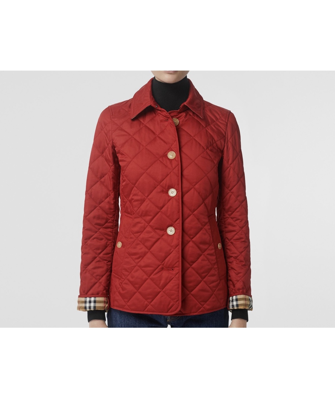 BURBERRY Красная полиэстеровая куртка, фото 8