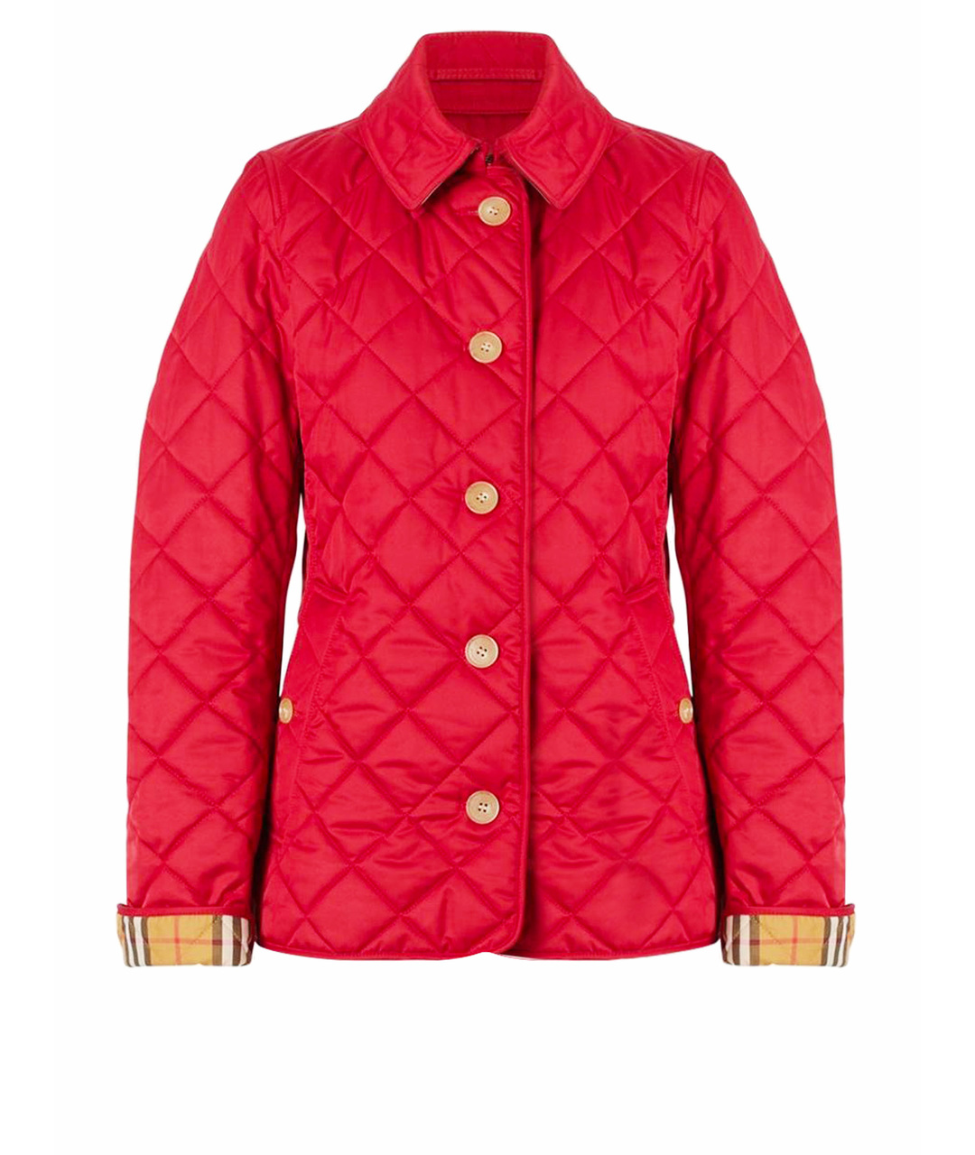 BURBERRY Красная полиэстеровая куртка, фото 1