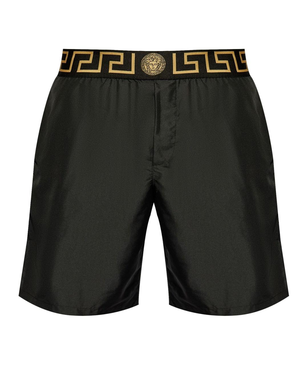 VERSACE Черные полиэстеровые плавки, фото 1