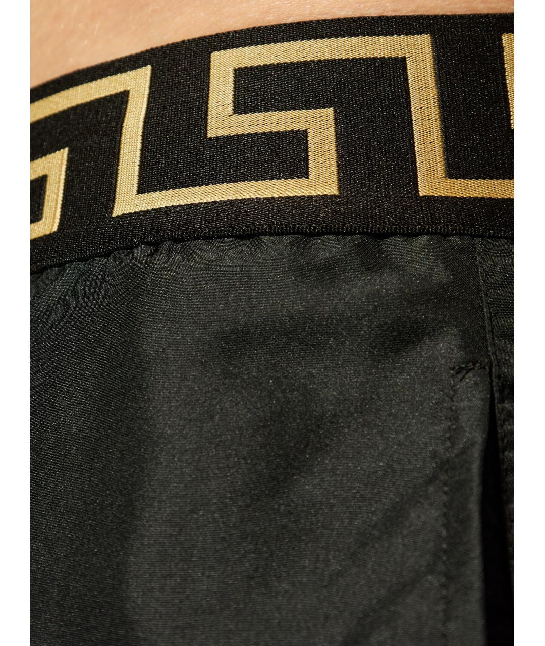 VERSACE Черные полиэстеровые плавки, фото 3