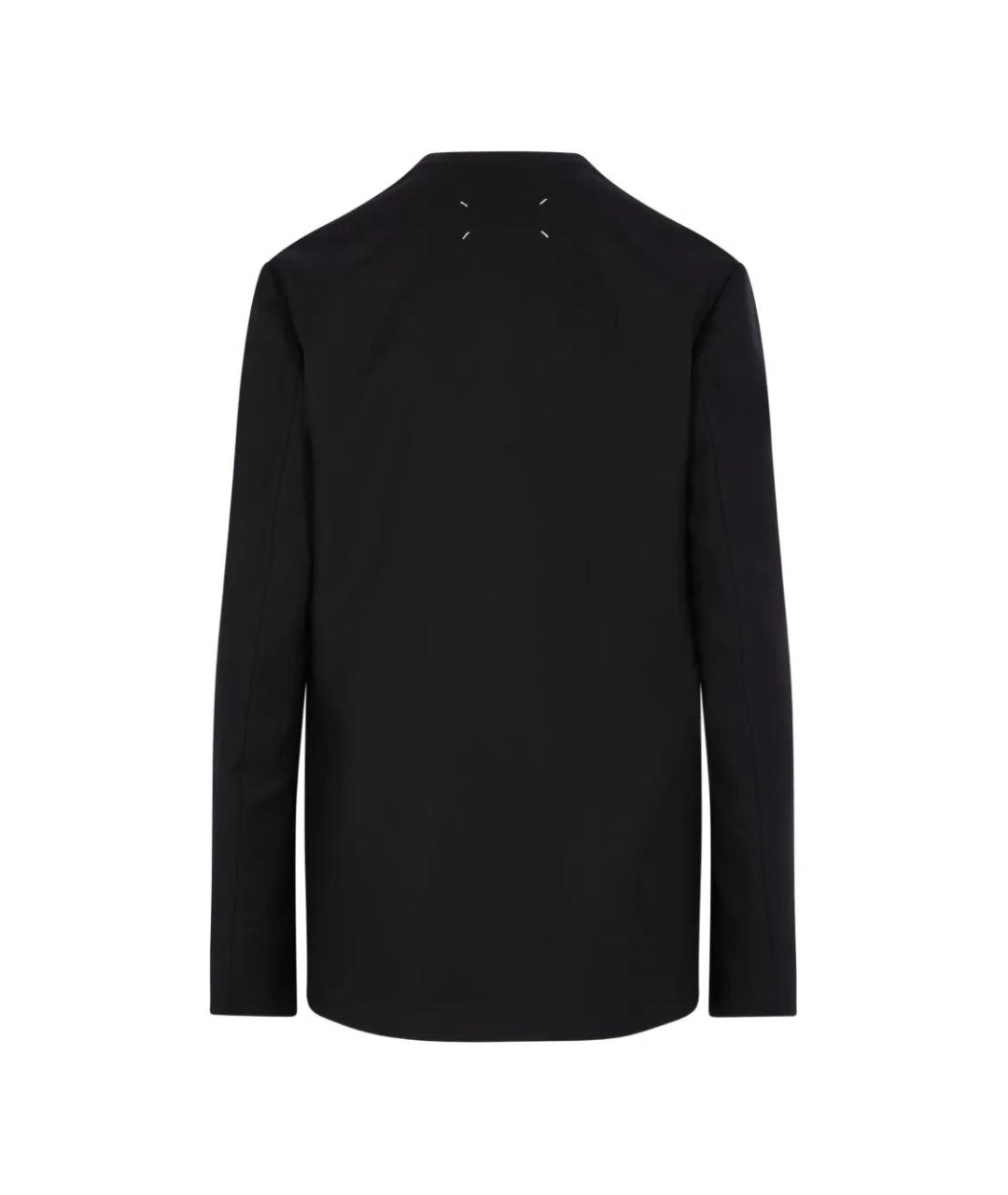 MAISON MARGIELA Черный шерстяной жакет/пиджак, фото 3