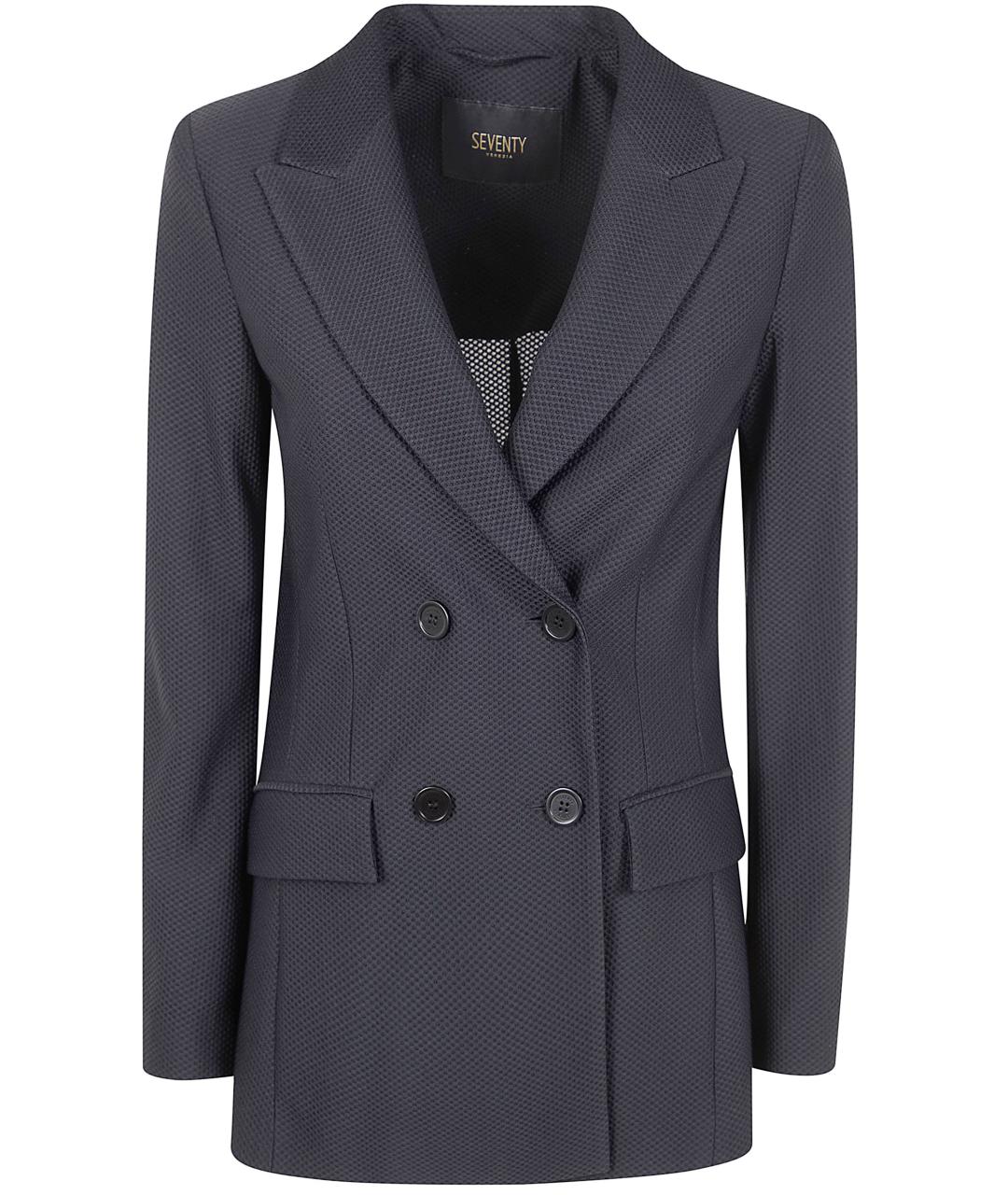 SEVENTY Черный полиамидовый жакет/пиджак, фото 1