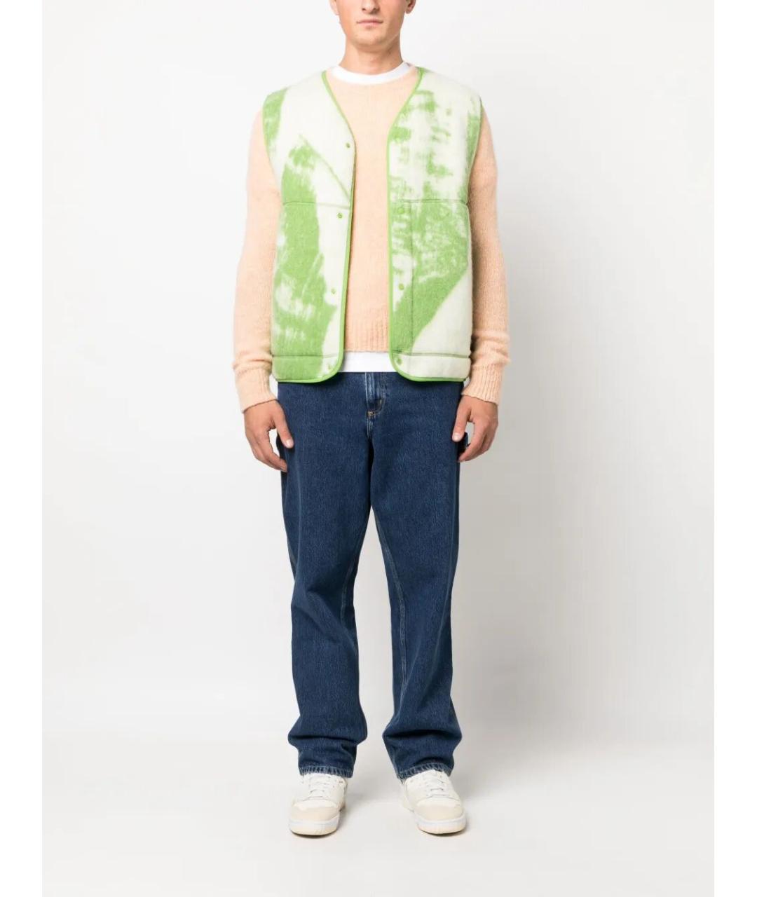 CARHARTT WIP Синие хлопковые прямые джинсы, фото 3