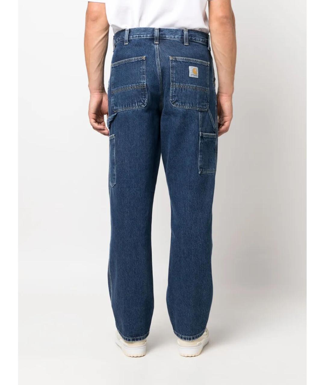 CARHARTT WIP Синие хлопковые прямые джинсы, фото 2
