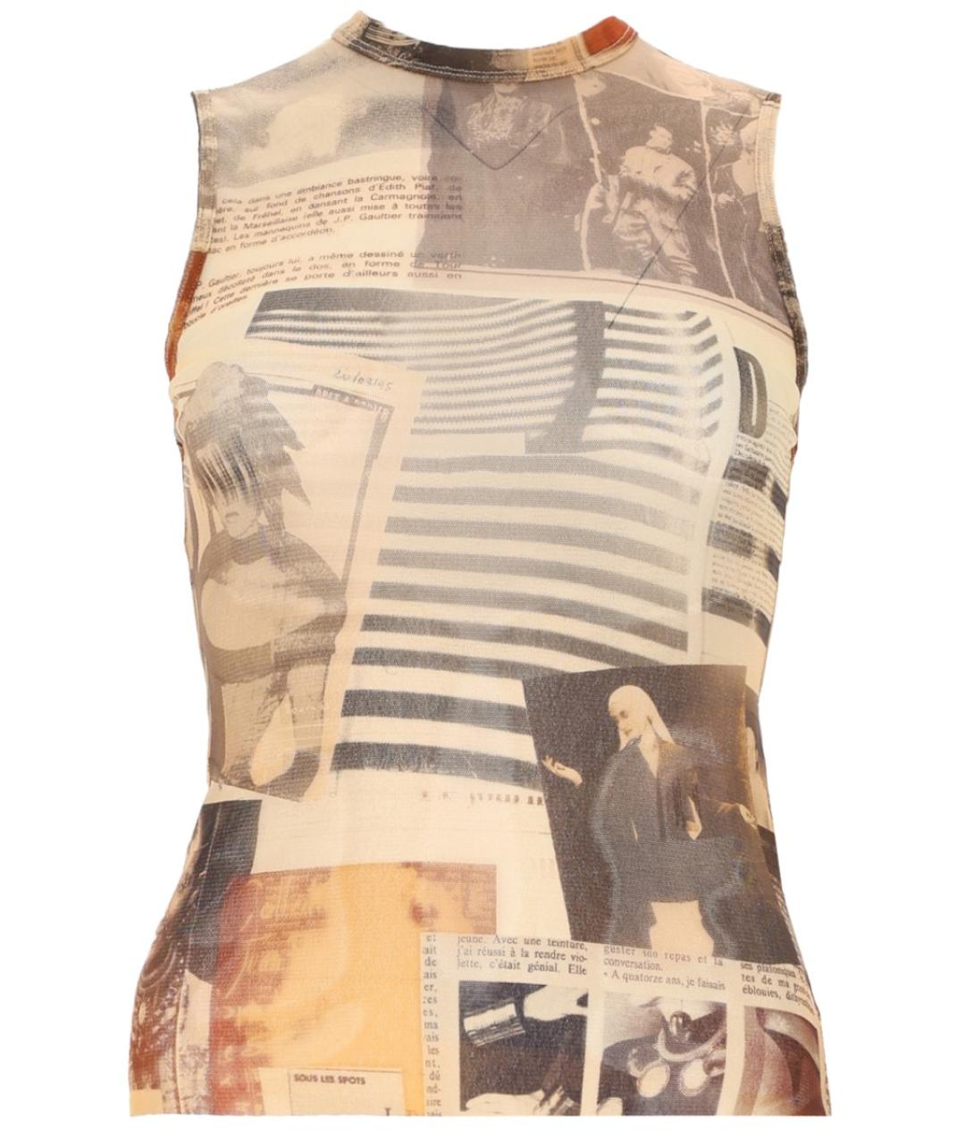 JEAN PAUL GAULTIER Мульти полиамидовая майка, фото 1