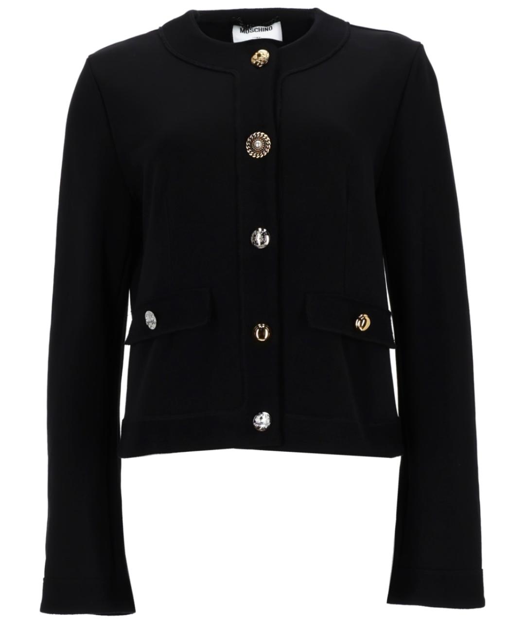 MOSCHINO Черный хлопковый джемпер / свитер, фото 1