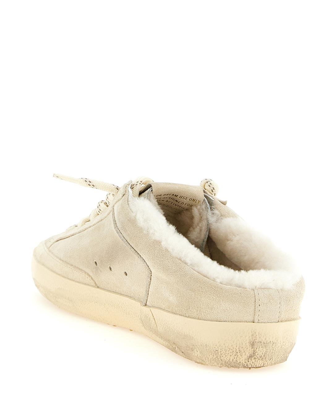 GOLDEN GOOSE DELUXE BRAND Бежевые замшевые кеды, фото 3