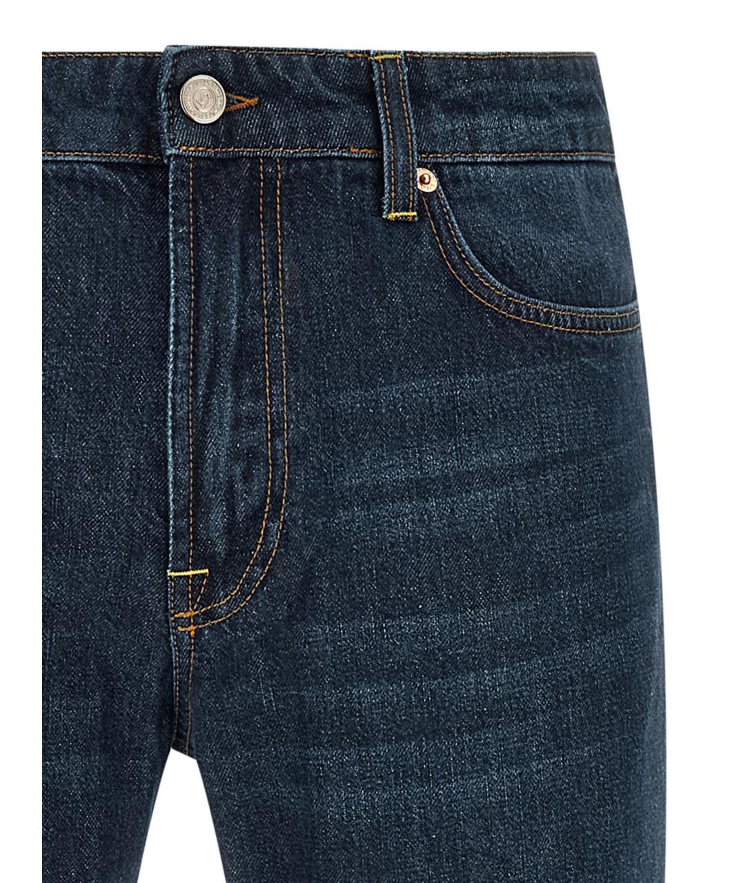 DEPARTMENT 5 Синие хлопковые прямые джинсы, фото 3