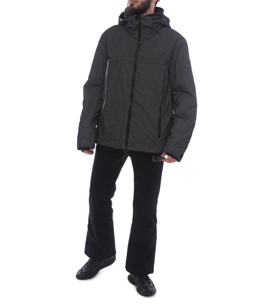 EA7 Серый полиэстеровый пуховик, фото 2