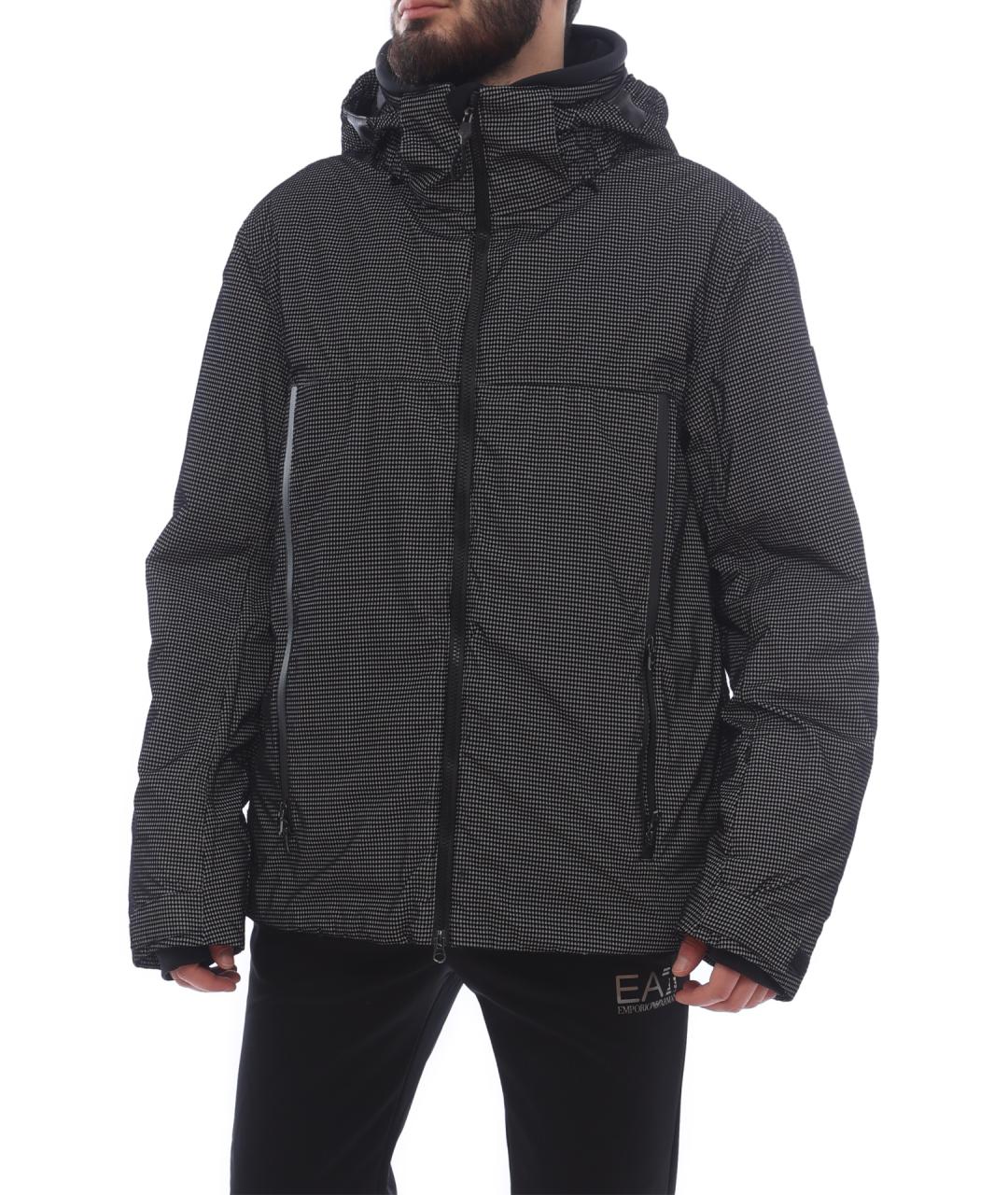 EA7 Серый полиэстеровый пуховик, фото 1