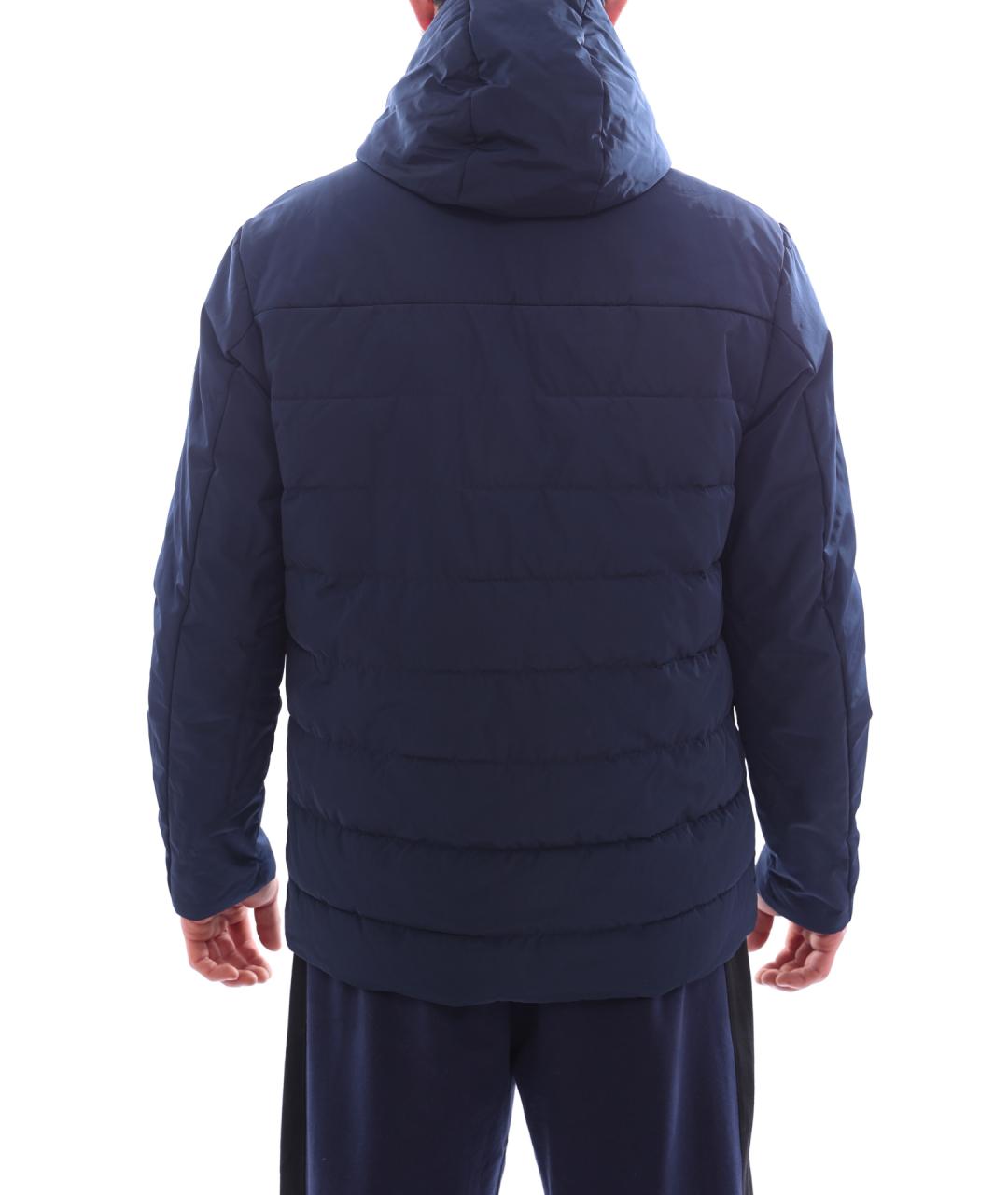 EA7 Синяя полиамидовая куртка, фото 4