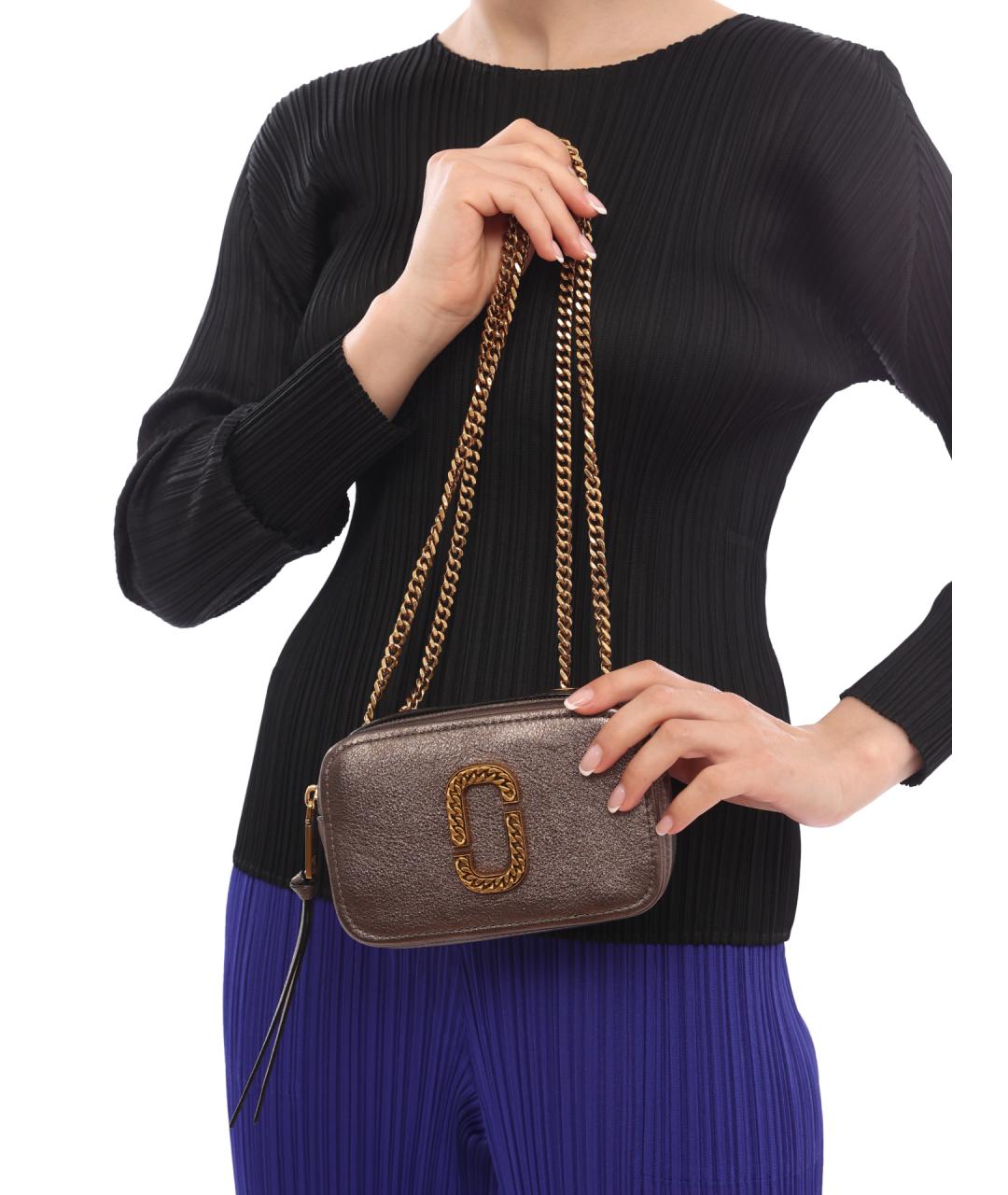 MARC JACOBS Коричневая кожаная сумка через плечо, фото 7