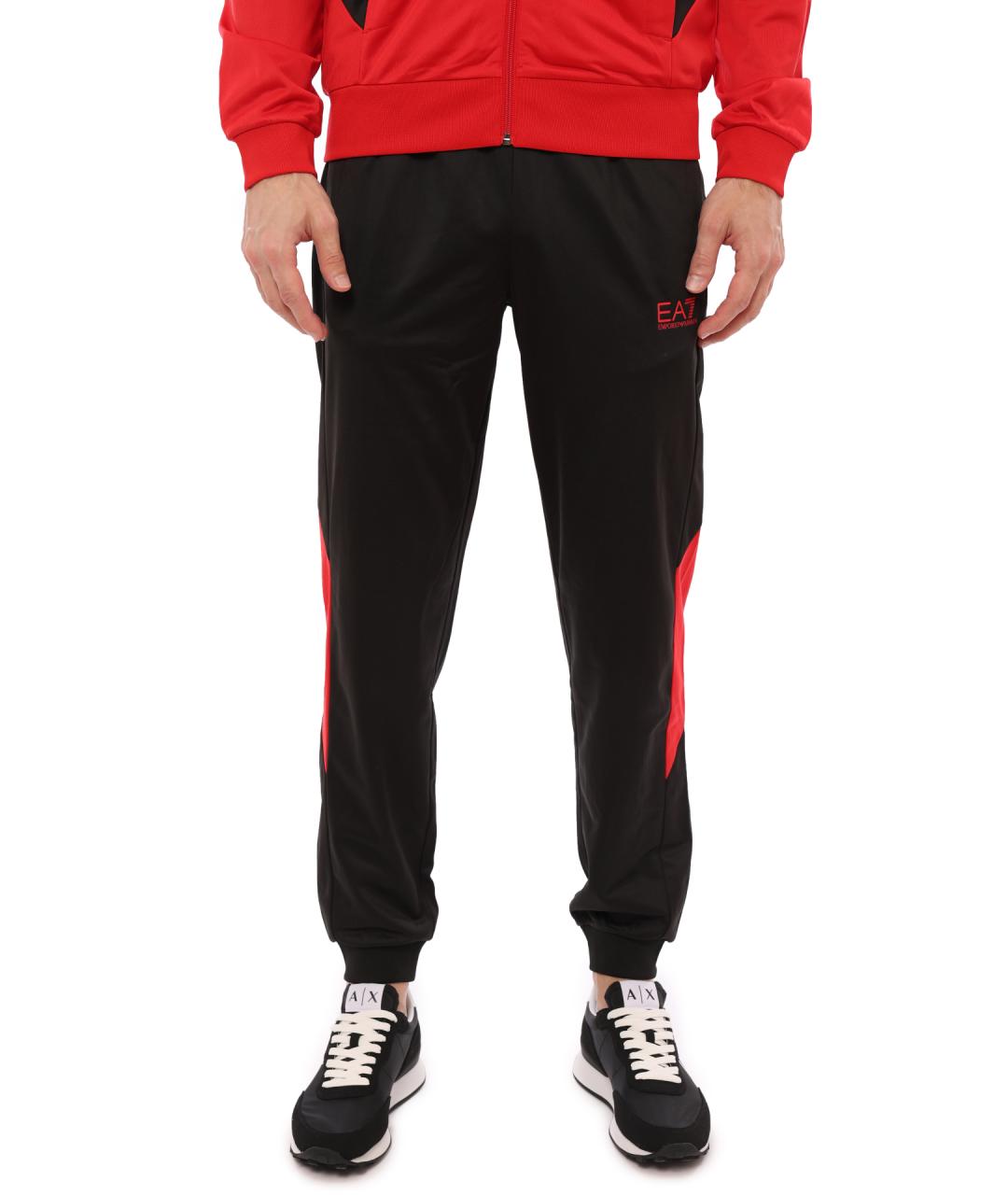 EA7 Красный полиэстеровый спортивный костюм, фото 3