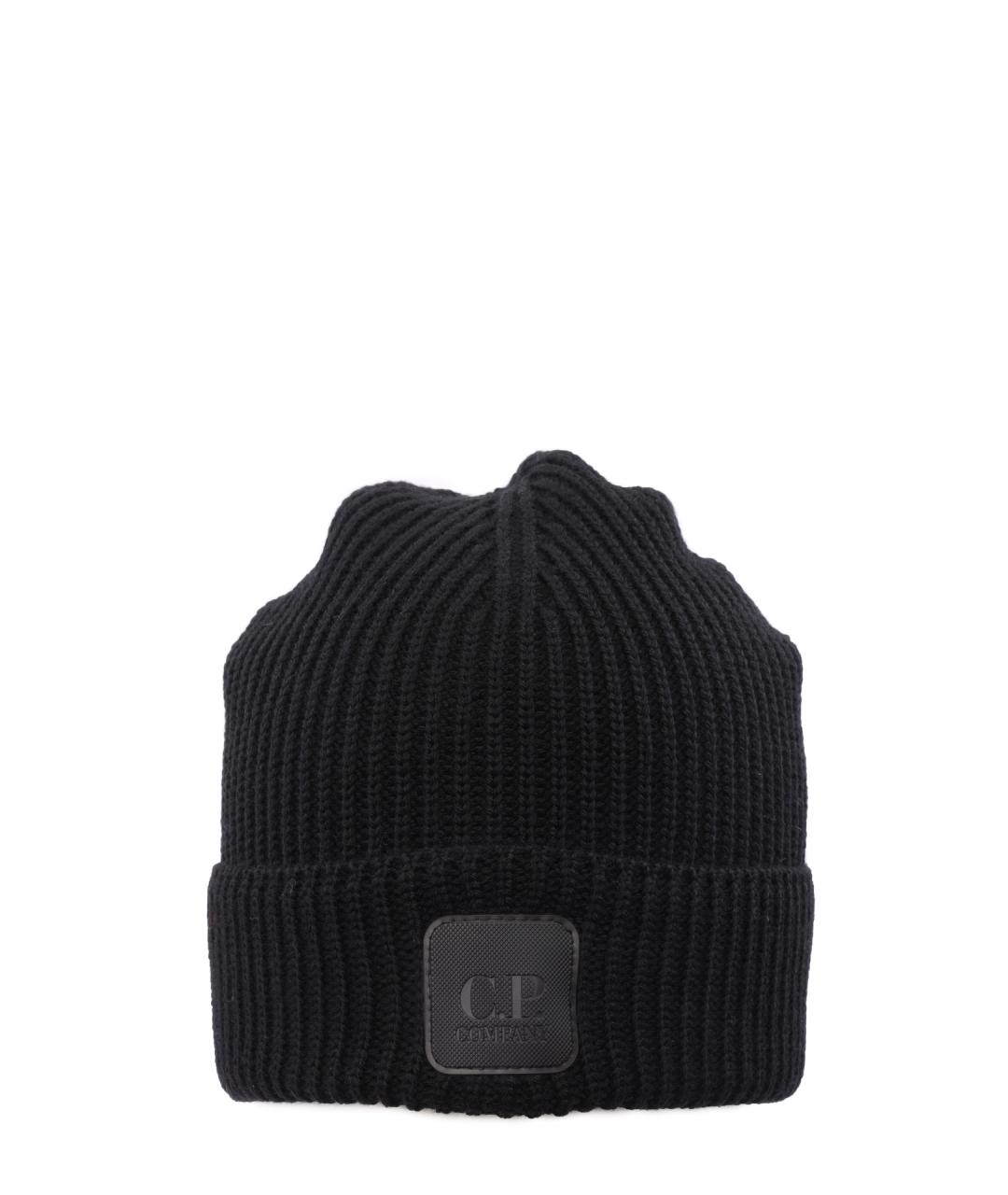 CP COMPANY Черная шерстяная шапка, фото 1