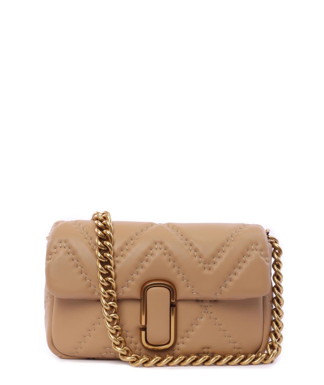 MARC JACOBS Бежевая кожаная сумка через плечо, фото 5