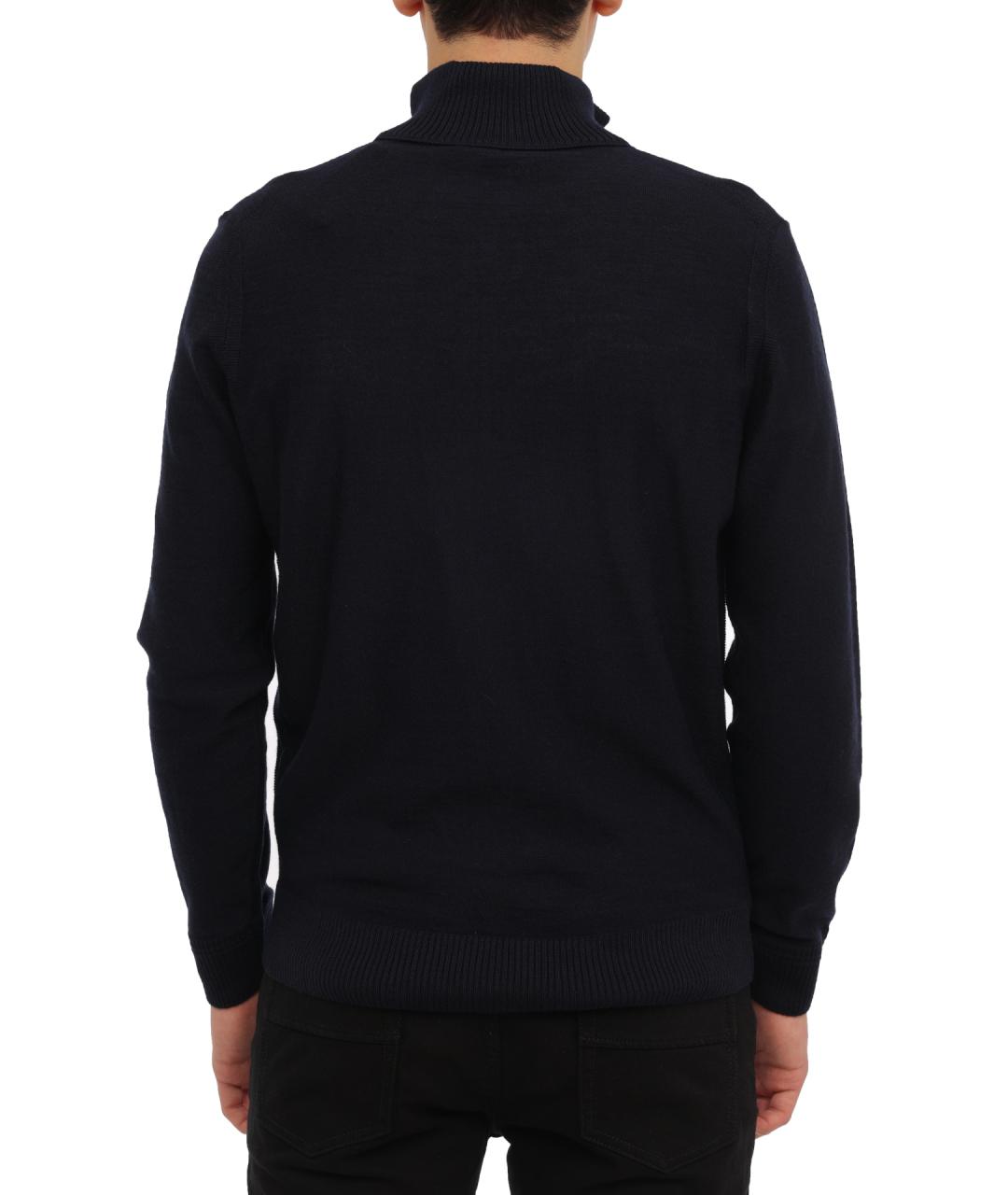 HUGO BOSS Темно-синий шерстяной джемпер / свитер, фото 5