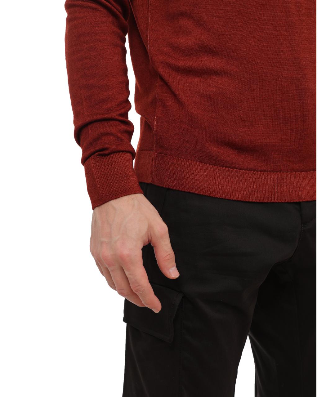 CP COMPANY Бордовый шерстяной джемпер / свитер, фото 5