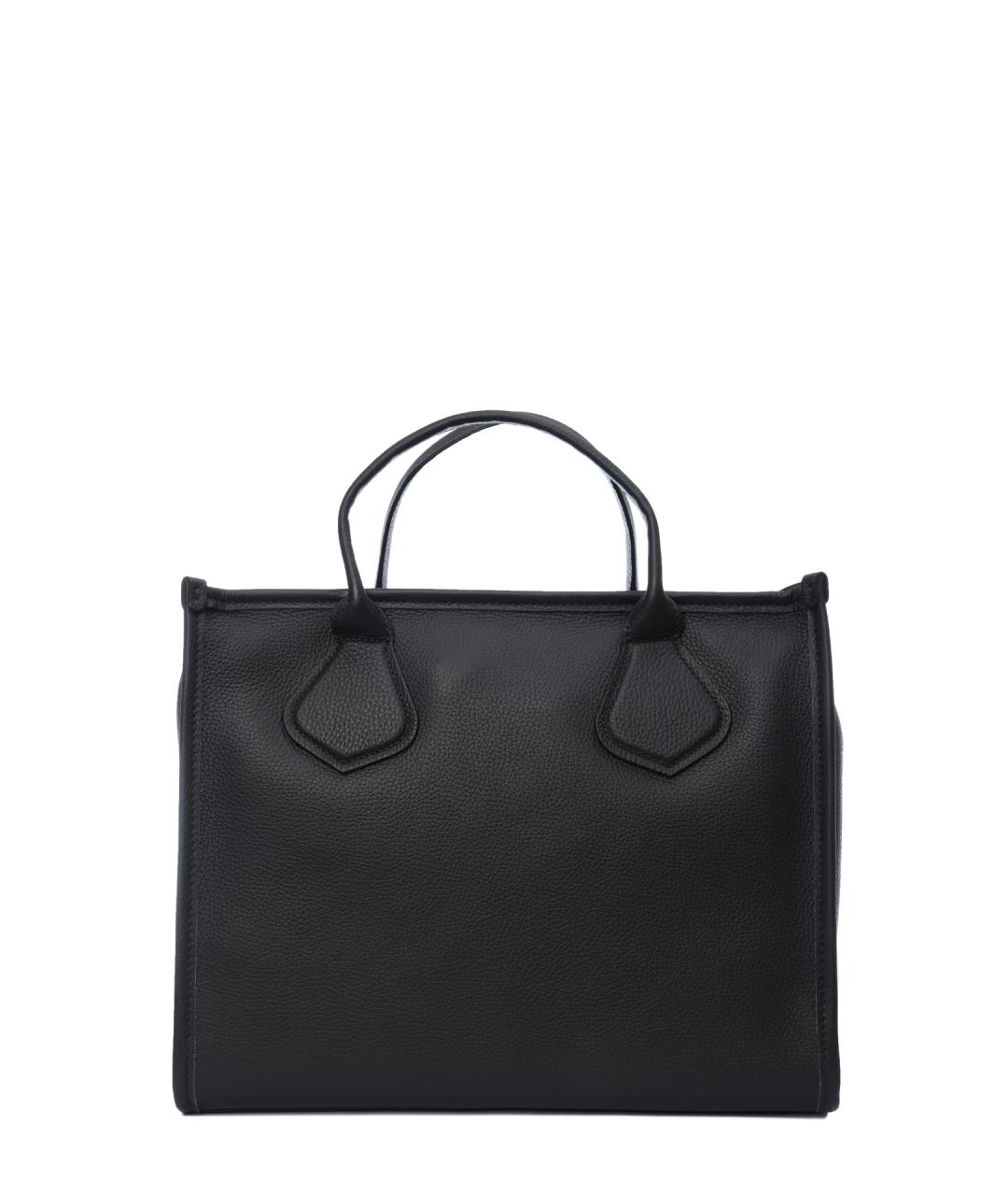 LANCEL Черная кожаная сумка тоут, фото 4