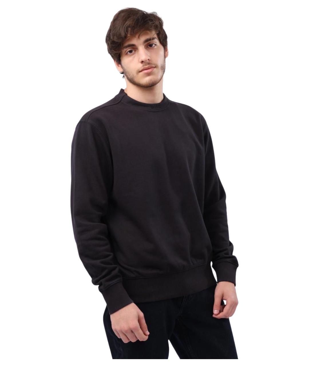 HUGO BOSS Черный хлопковый джемпер / свитер, фото 1