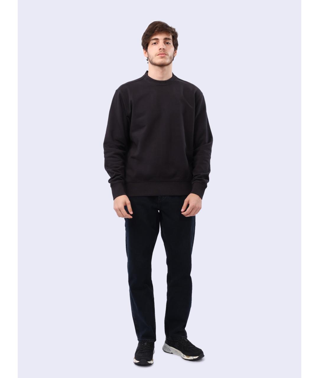 HUGO BOSS Черный хлопковый джемпер / свитер, фото 2