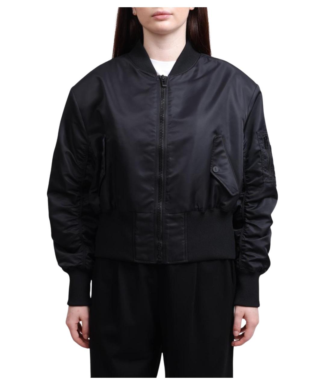 HUGO Черная полиамидовая куртка, фото 1