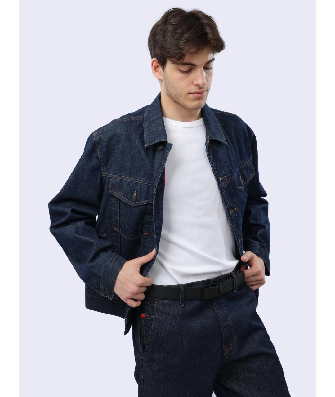 HUGO Синяя хлопковая куртка, фото 3