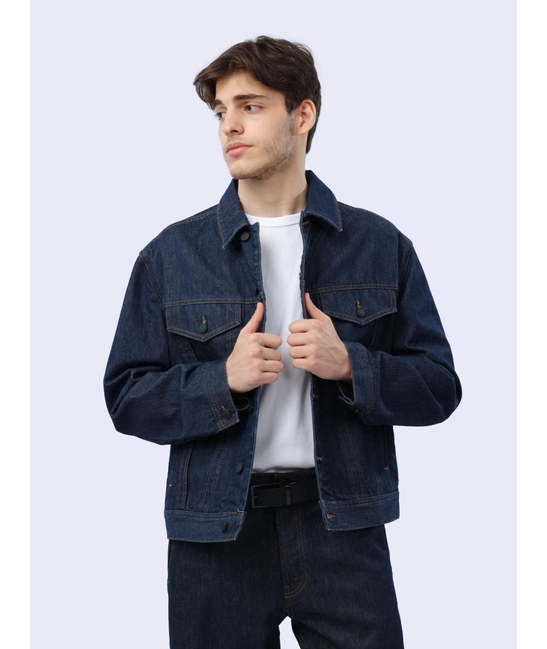 HUGO Синяя хлопковая куртка, фото 7