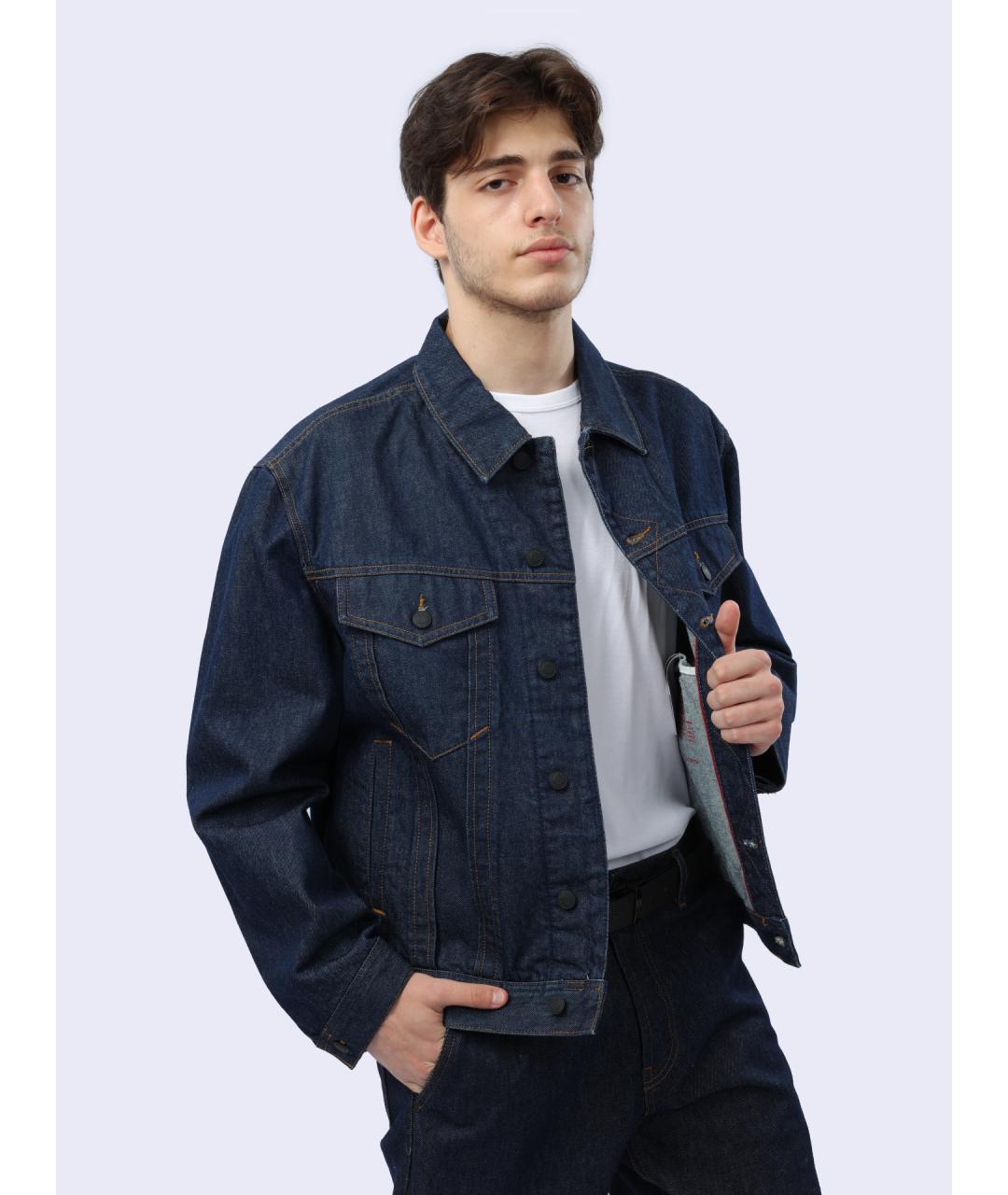 HUGO Синяя хлопковая куртка, фото 5