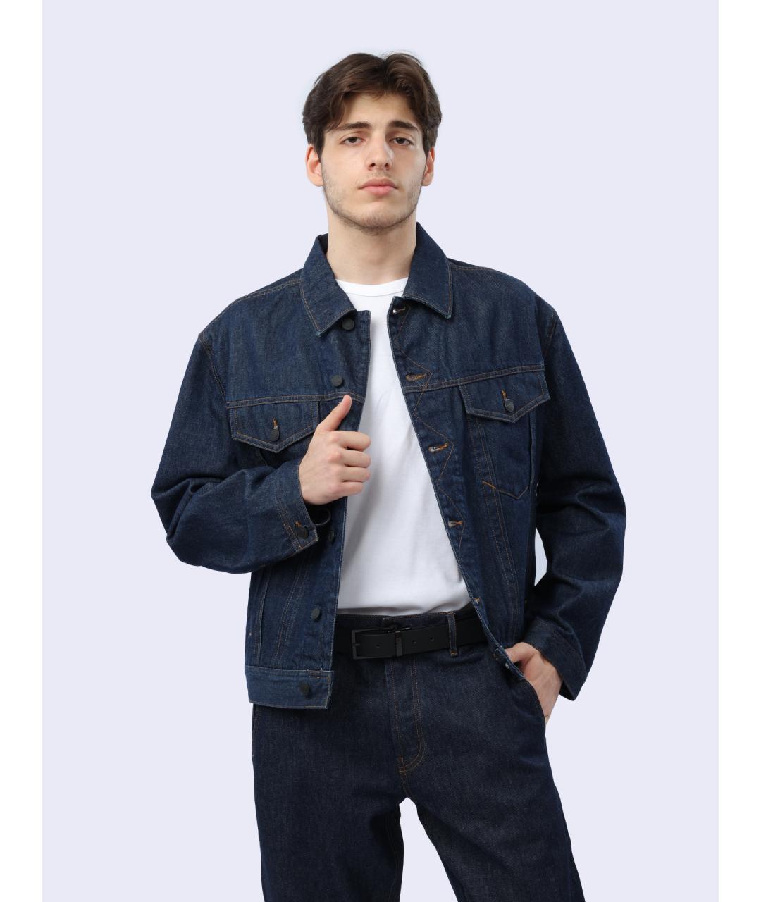 HUGO Синяя хлопковая куртка, фото 4