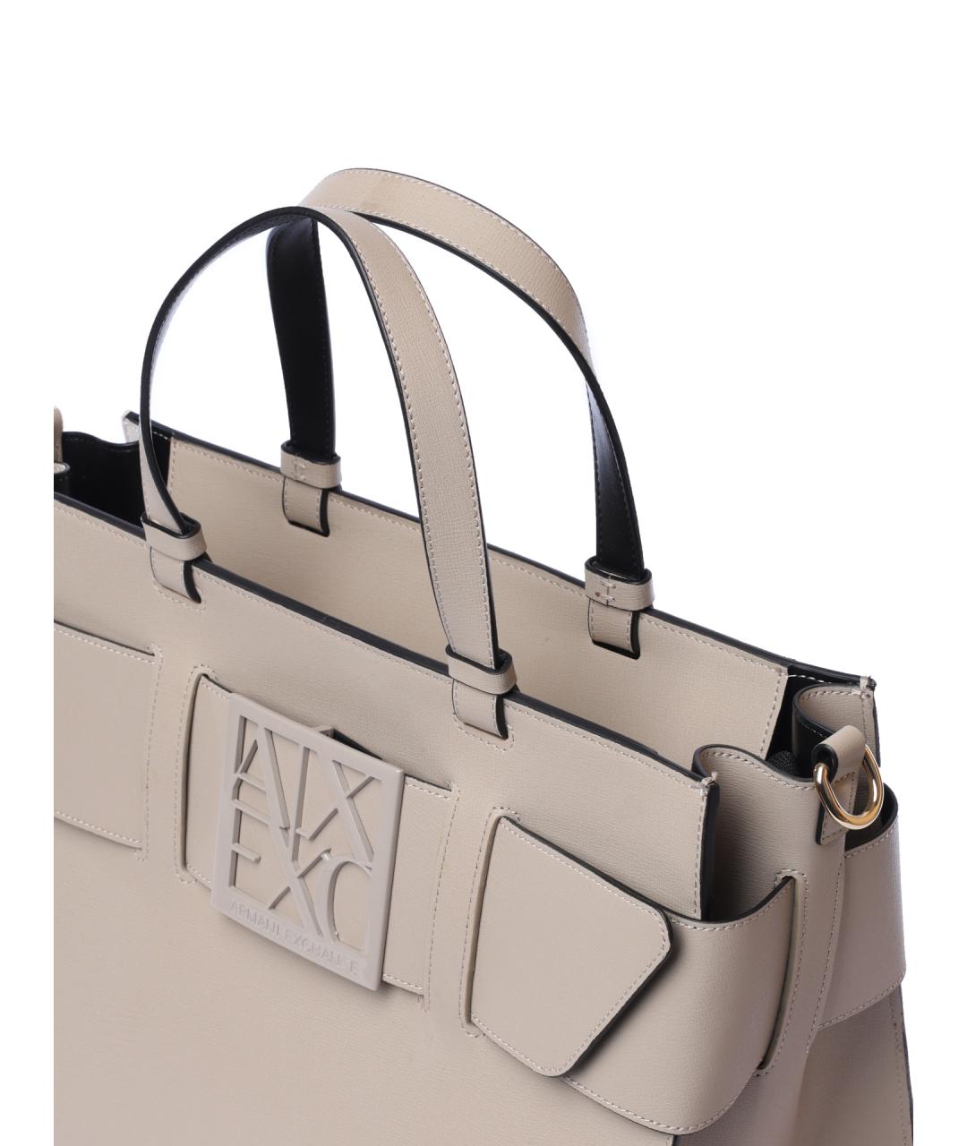 ARMANI EXCHANGE Бежевая сумка через плечо, фото 4