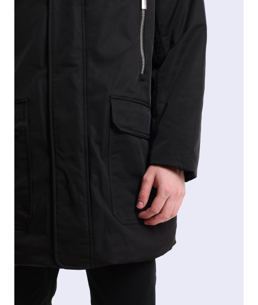 ARMANI EXCHANGE Черный пуховик, фото 4