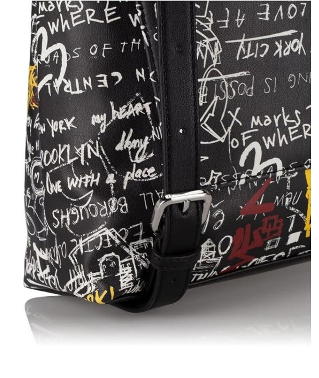 DKNY Черный рюкзак из искусственной кожи, фото 5