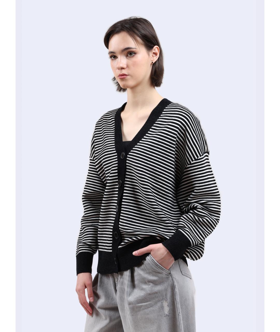 ARMANI EXCHANGE Черный полиэстеровый кардиган, фото 3