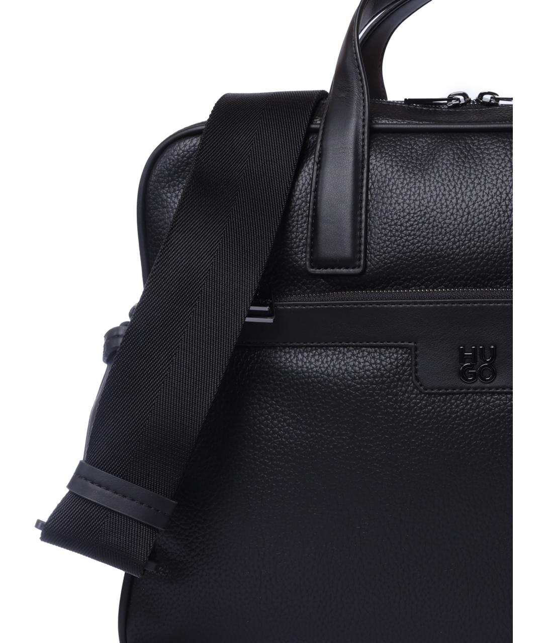 HUGO Черная сумка на плечо, фото 5