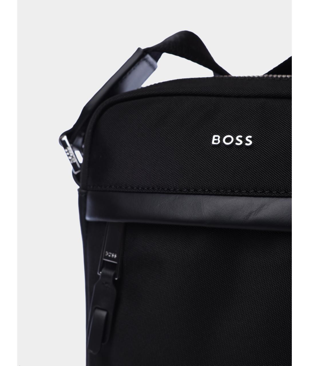 HUGO BOSS Черная сумка на плечо, фото 4