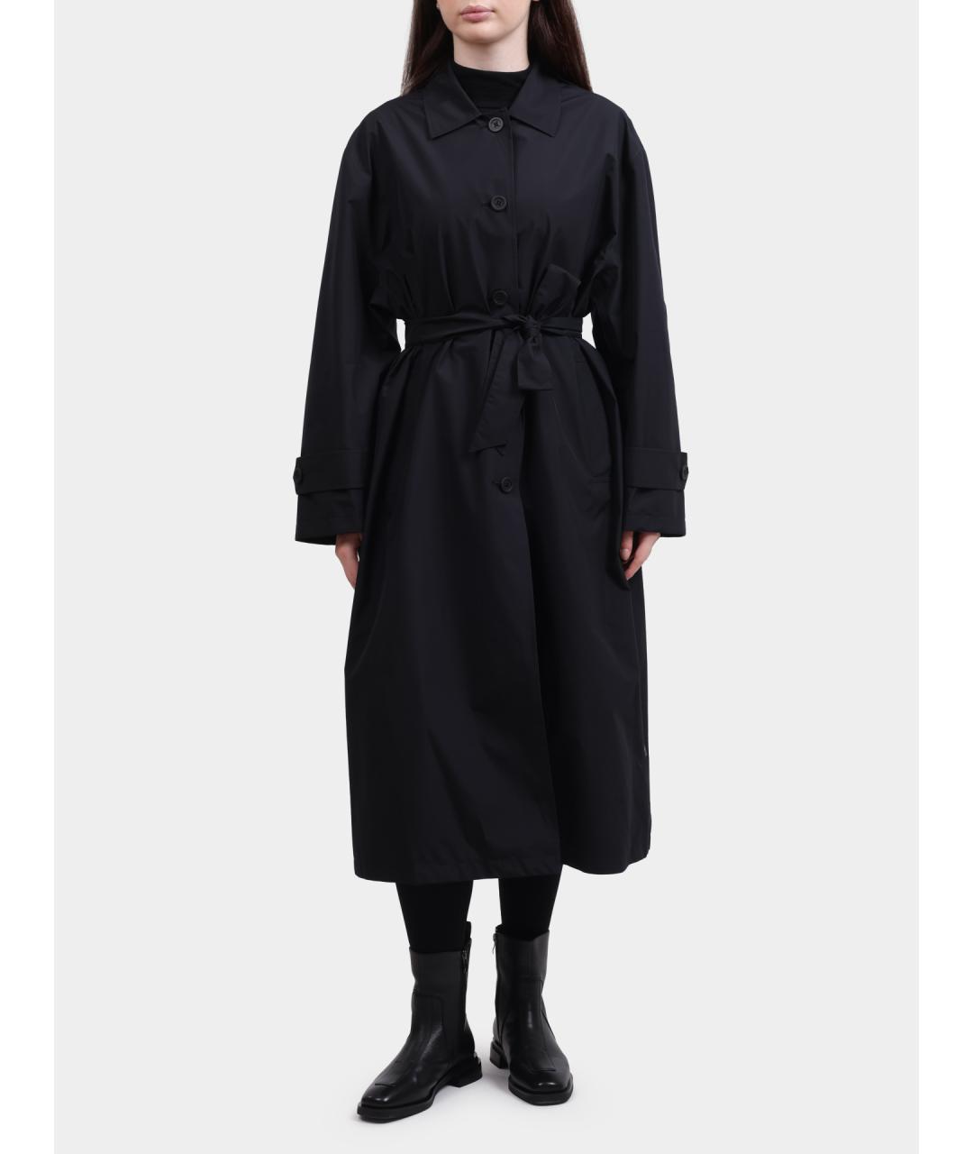 HERNO Черный полиамидовый тренч/плащ, фото 5