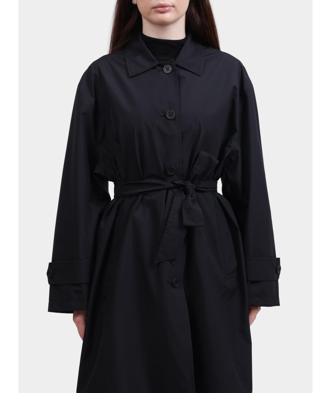 HERNO Черный полиамидовый тренч/плащ, фото 2