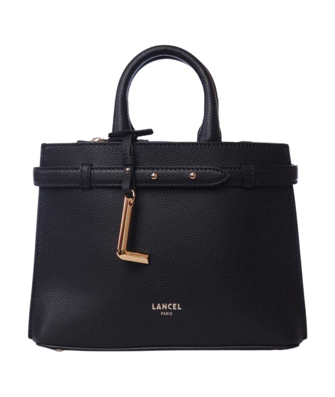 LANCEL Черная кожаная сумка тоут, фото 1