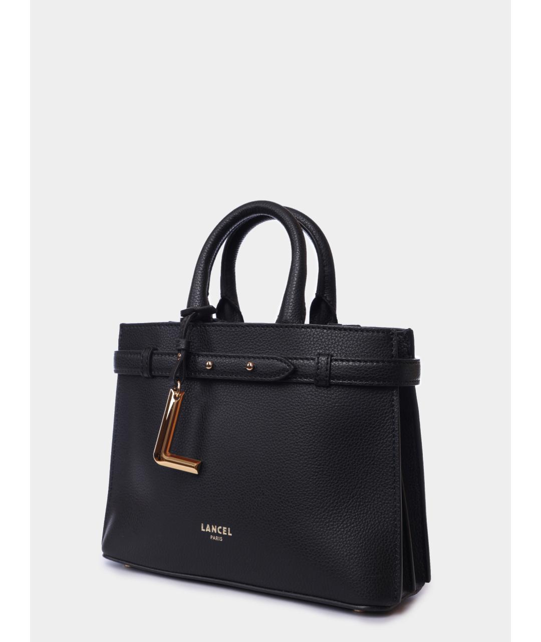 LANCEL Черная кожаная сумка тоут, фото 2