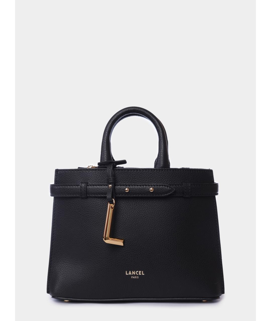 LANCEL Черная кожаная сумка тоут, фото 7