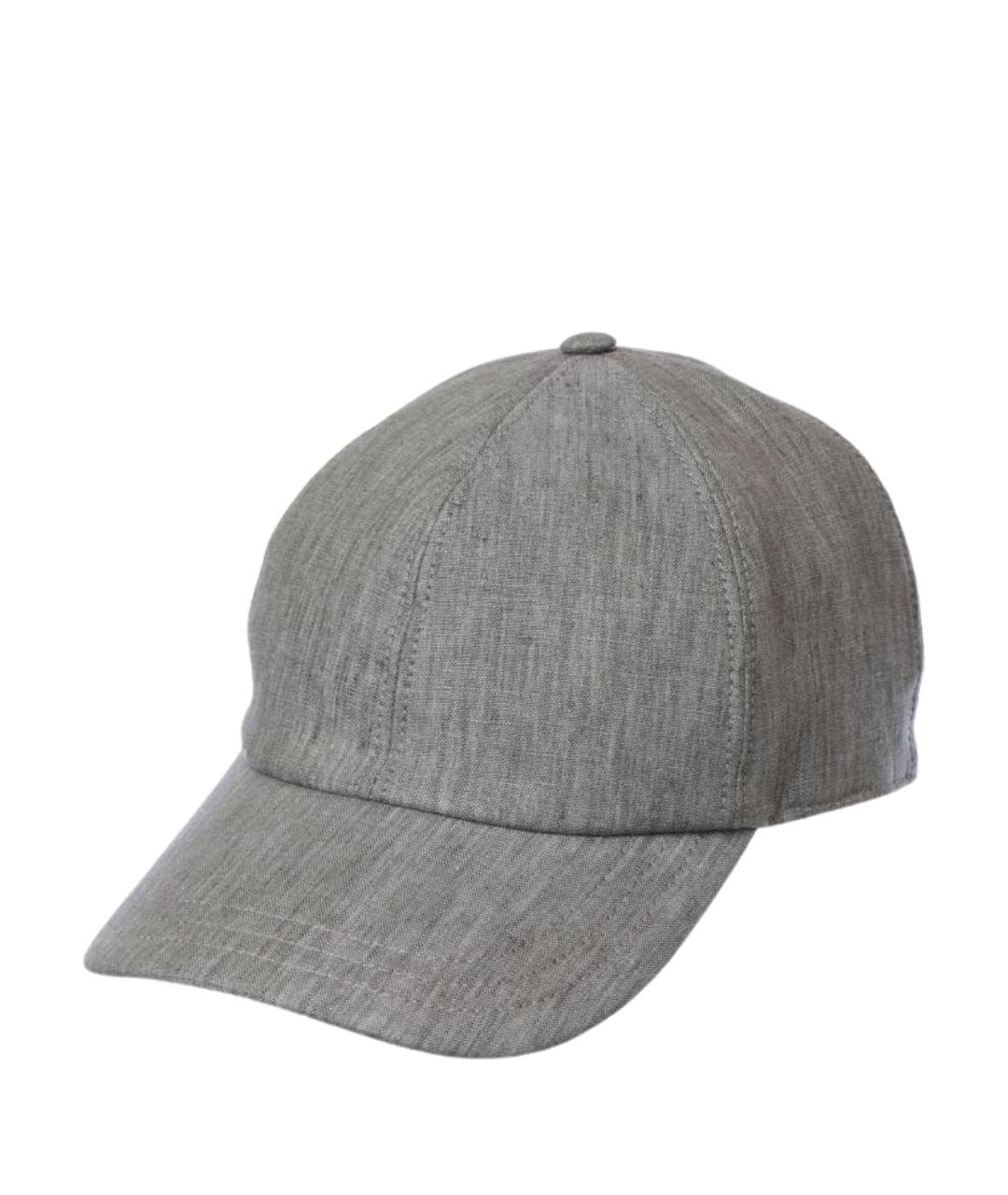 PESERICO Серая льняная кепка/бейсболка, фото 1